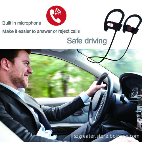 Waterproof Bluetooth Headphone, Sport Earphone Stereo Headset with Microphone for sport OEM/ODM